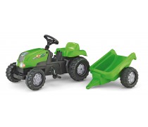Vaikiškas minamas traktorius su priekaba - vaikams nuo 2,5 iki 5 metų | rollyKid-X | Rolly Toys 